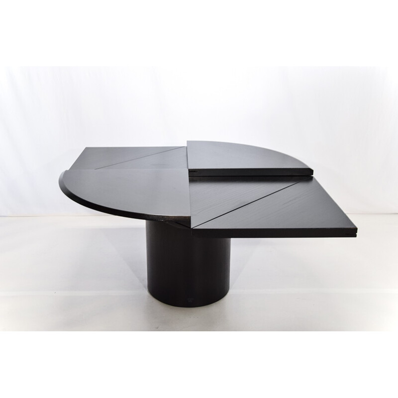 Quadrondo" ash dining table, Erwin NAGEL - 1980s