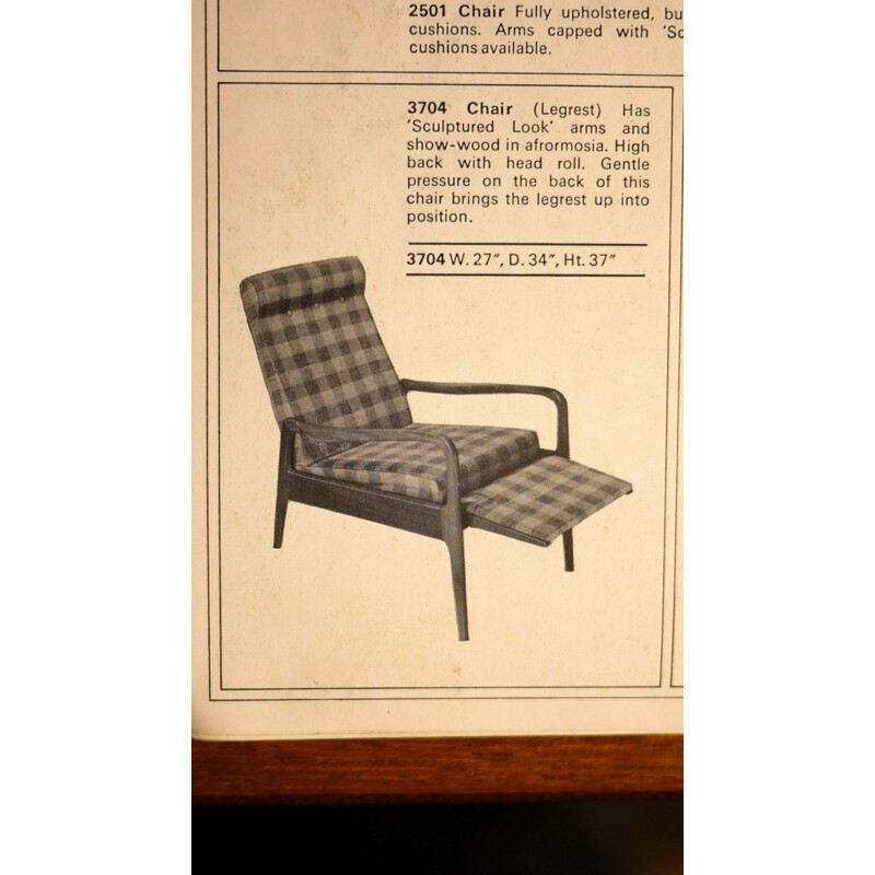 Greaves & Thomas lounge chair with leg-rest - 1960s