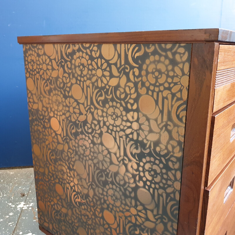 Butilux hand-painted vintage dresser, 1960