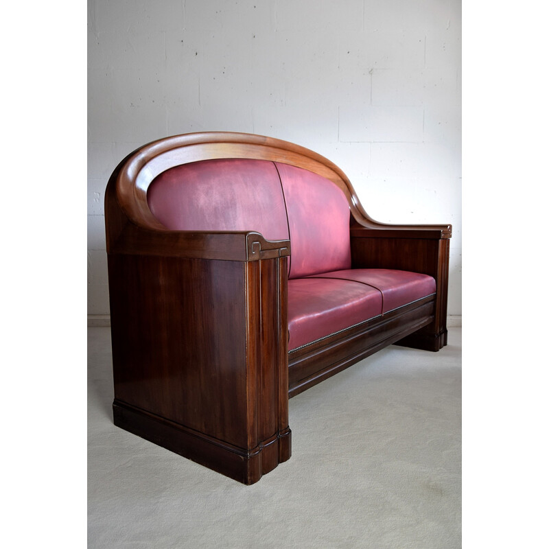 Vintage Art Deco Sofa by the Royal Furniture Maker C.B. Hansens Danish 1930