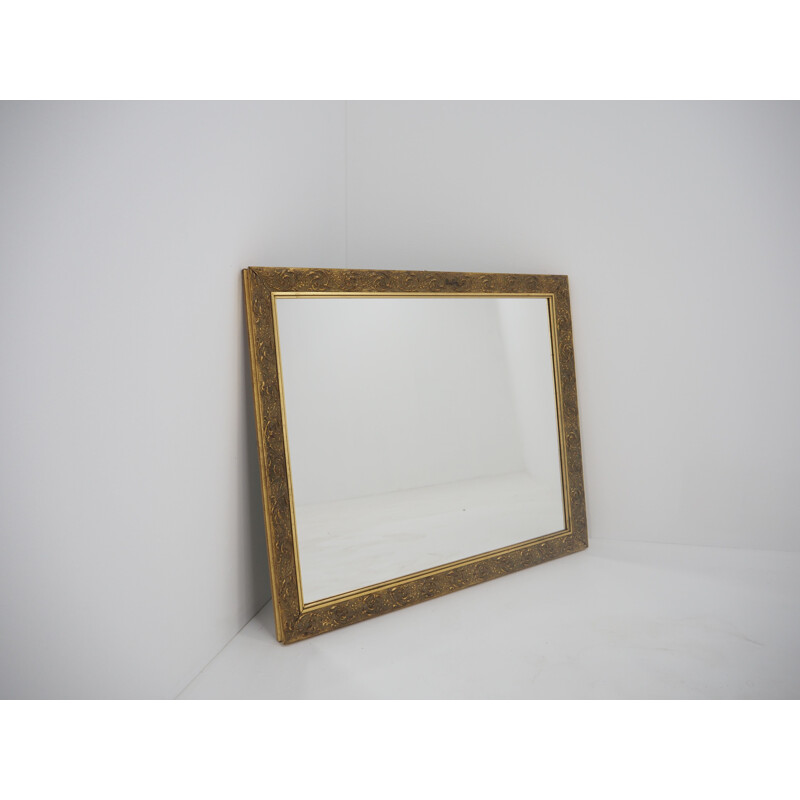 Vintage spiegel met houten lijst