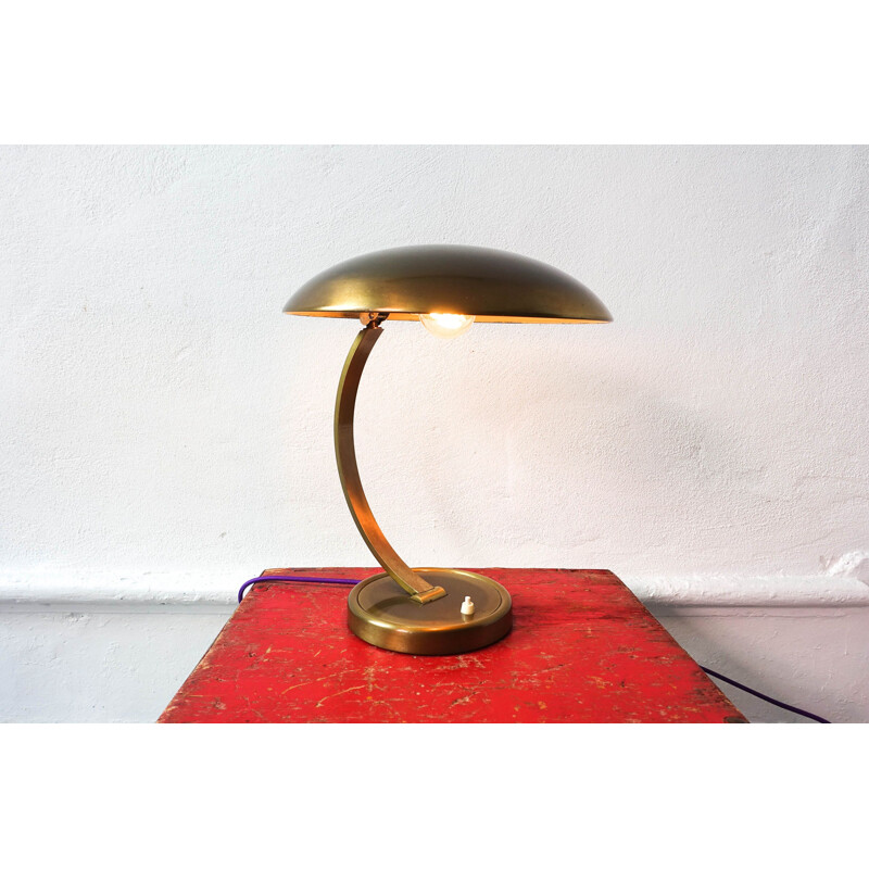 Vintage Kaiser Idell Brass Desk Lamp By Christian Dell,