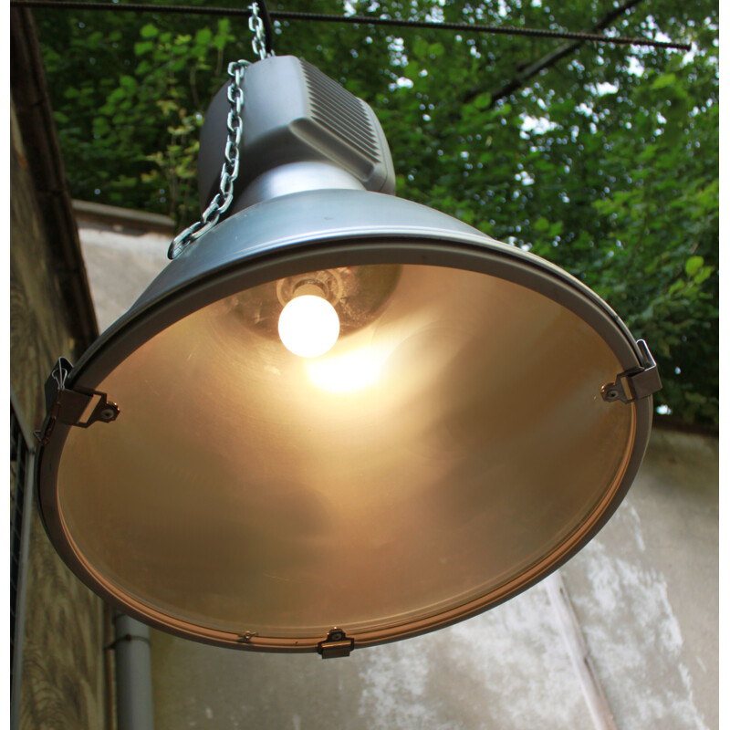 Lampe industrielle vintage en aluminium