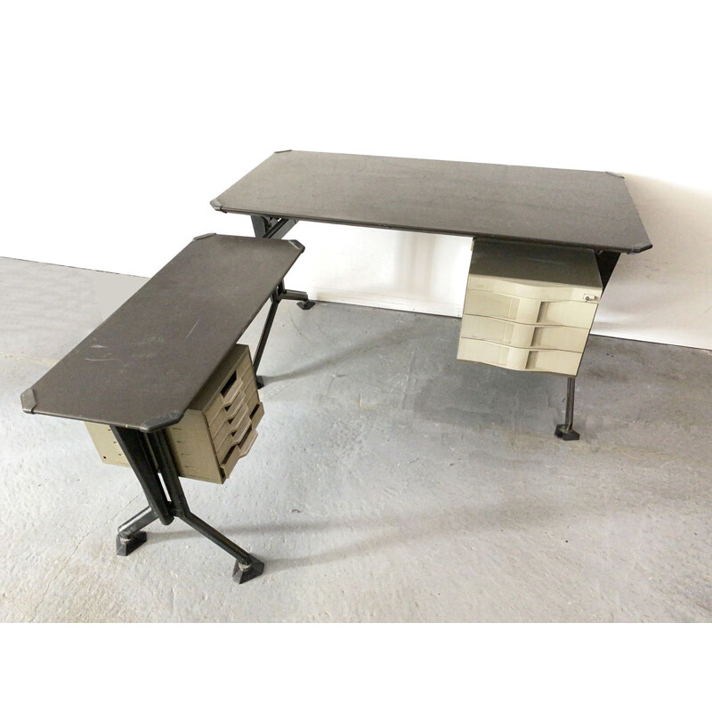 Vintage Typewriting Table Arco Desk by Studio BBPR, for Olivetti Synthesis,  Italy, 1960s