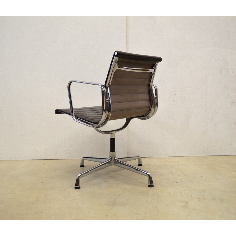 Vitra "EA108" desk chair in brown leather, Charles & Ray EAMES - 1990s