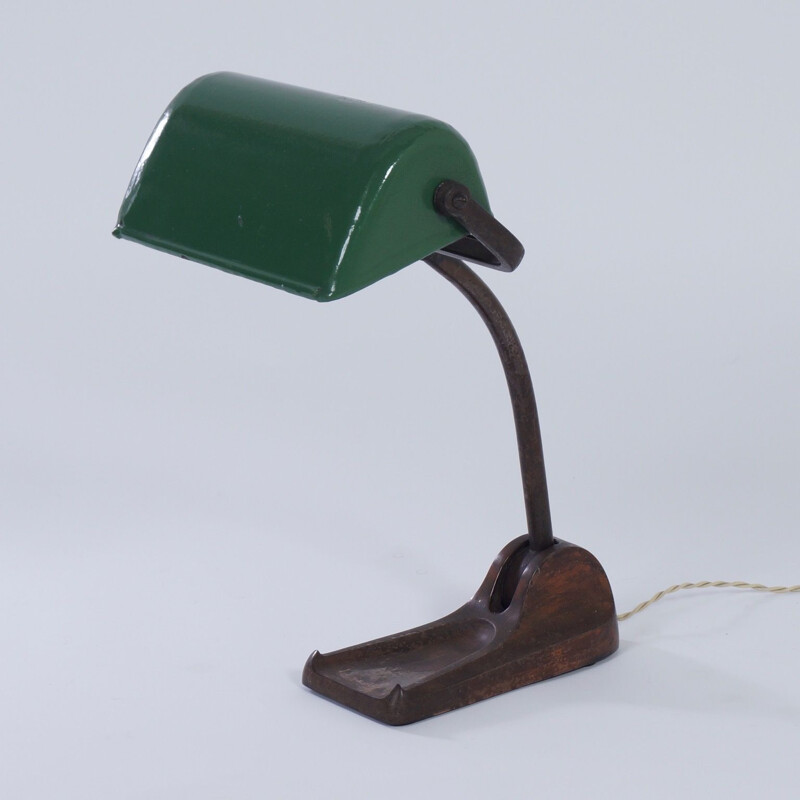 Lampe de bureau vintage d'Horax, Bauhaus Bankers 1930
