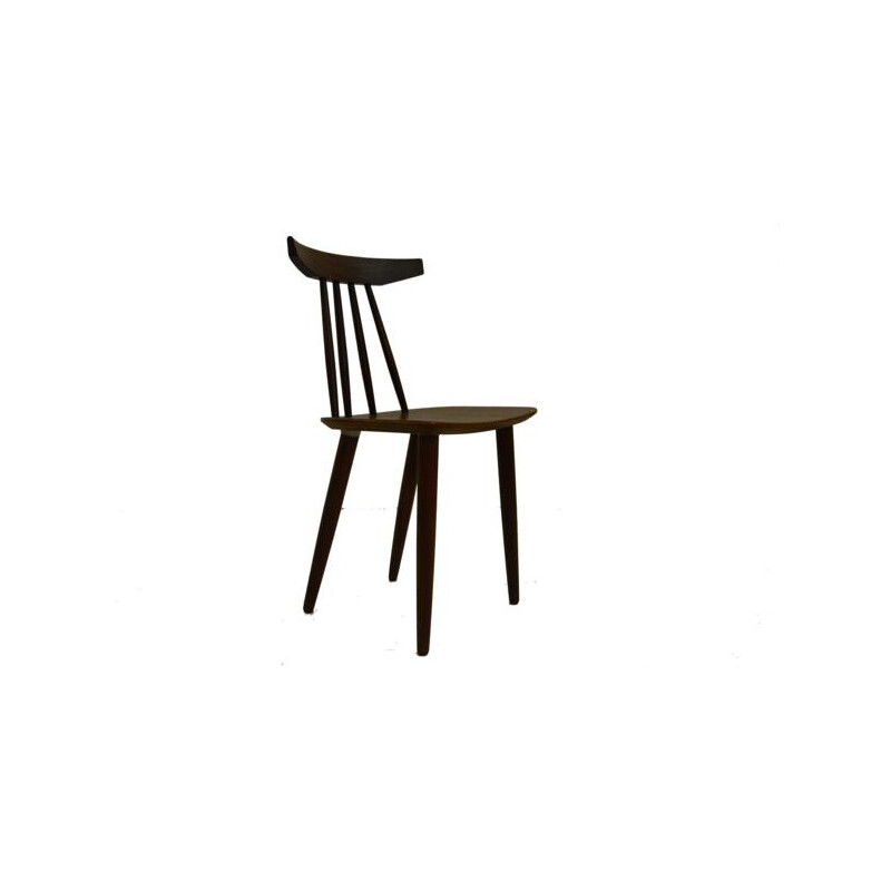 Set of 5 Rolje Fem chairs in teak, Poul VOLTHER - 1961
