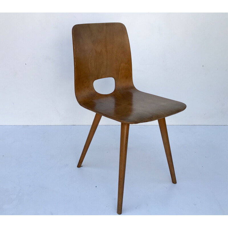 Suite of 6 vintage chairs by Hans Bellmann for Horgen Glarus, Switzerland  1950