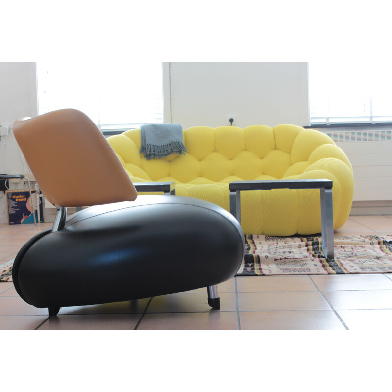 Vintage armchair Pallone by Hugo Ruiter for Leolux