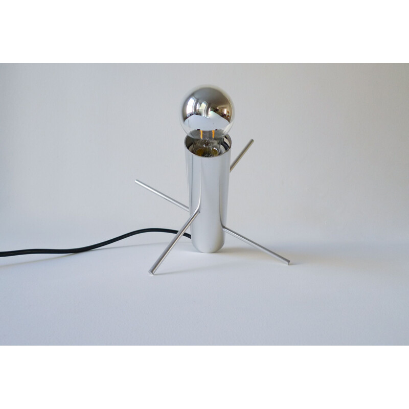Mid-Century Modernist Cricket Table Lamp by Otto Wasch for Raak Amsterdam  1960