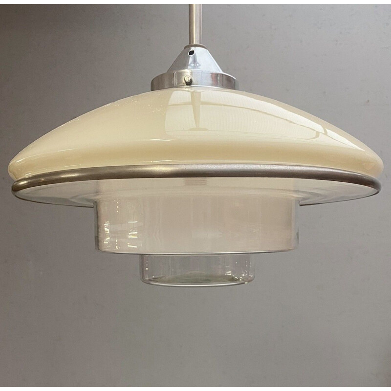 Vintage ceiling light Model P4 by Otto Müller for Sistrah, 1930