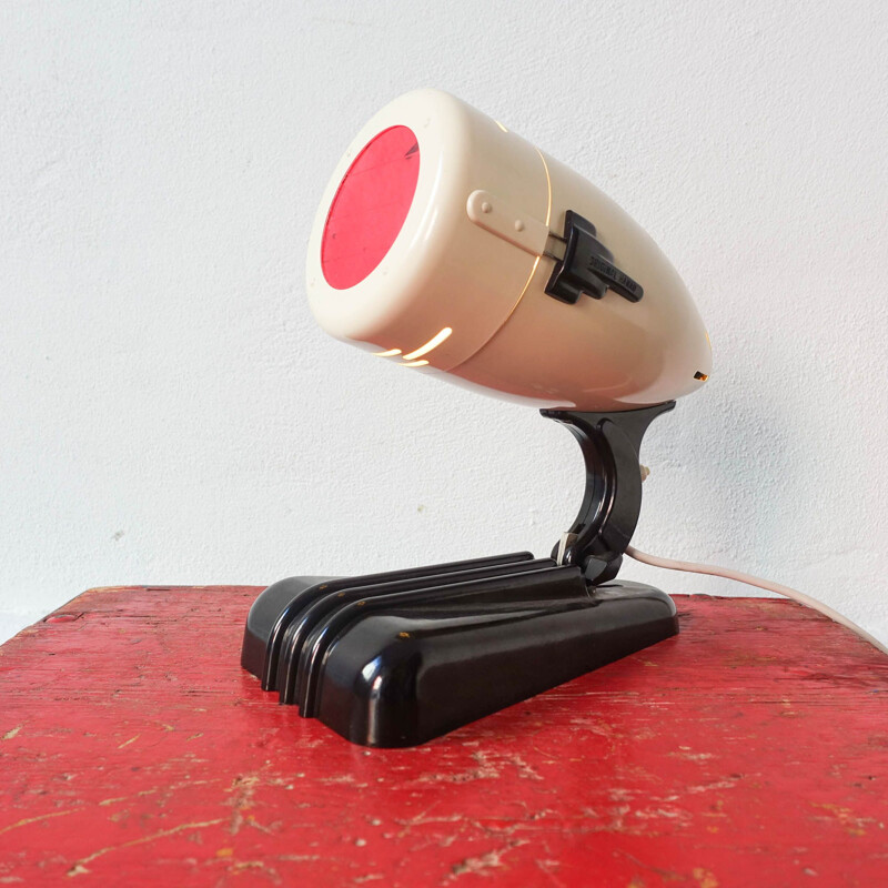 Vintage Sollux Lampe original aus Hanau 1950