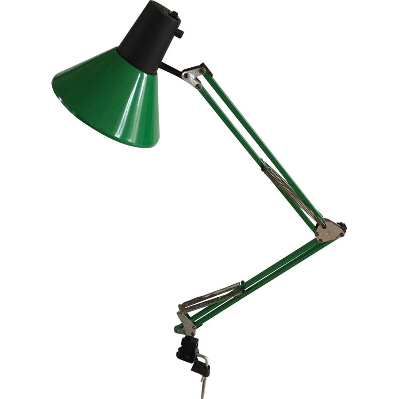 Vintage industrial green architect lamp by Massive
