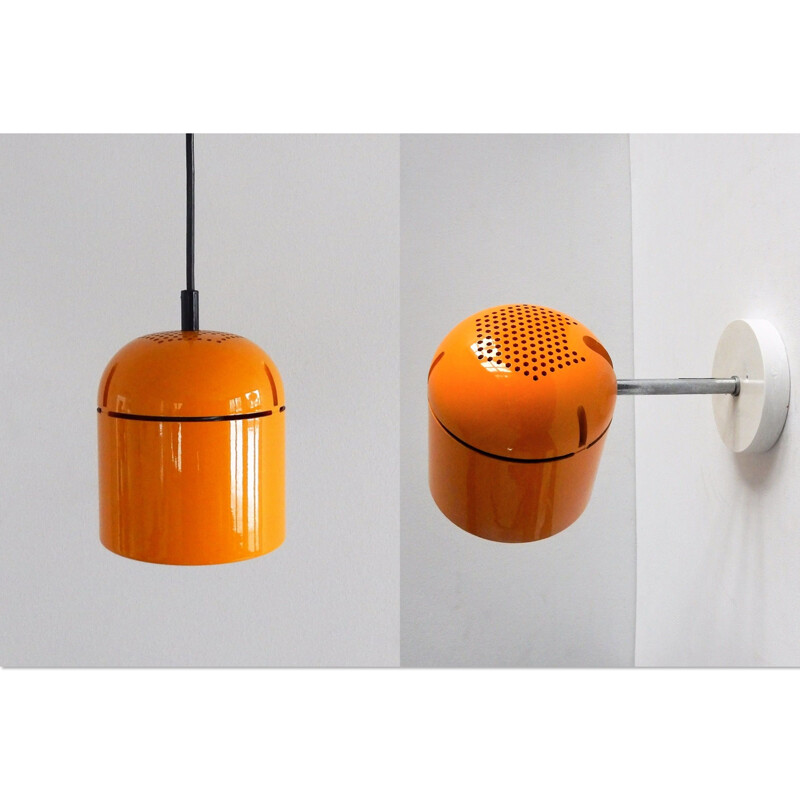Set of vintage spotlight and pendant lamp by Arnold Berges for Staff  Leuchten, Germany 1970s