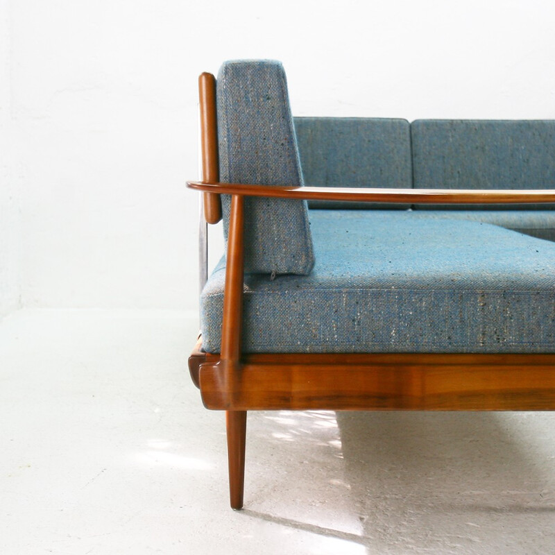 Vintage convertible Knoll Antimott corner sofa - 1960s