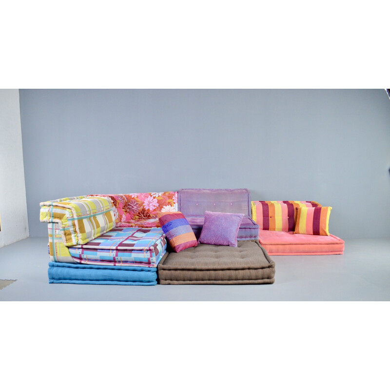 verstoring ik zal sterk zijn wenselijk Vintage Mah Jong modular sofa in fabric by Roche Bobois