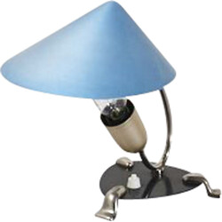 Lampe de bureau vintage turquoise 1950