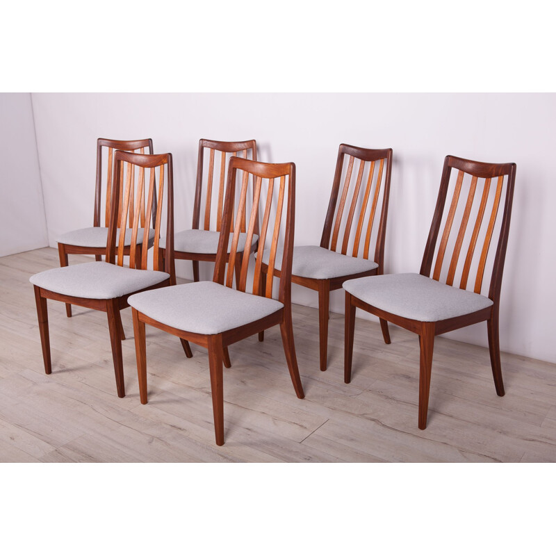 Set of 6 vintage Teak Dining Chairs by Leslie Dandy for G-Plan, United  Kingdom 1960s