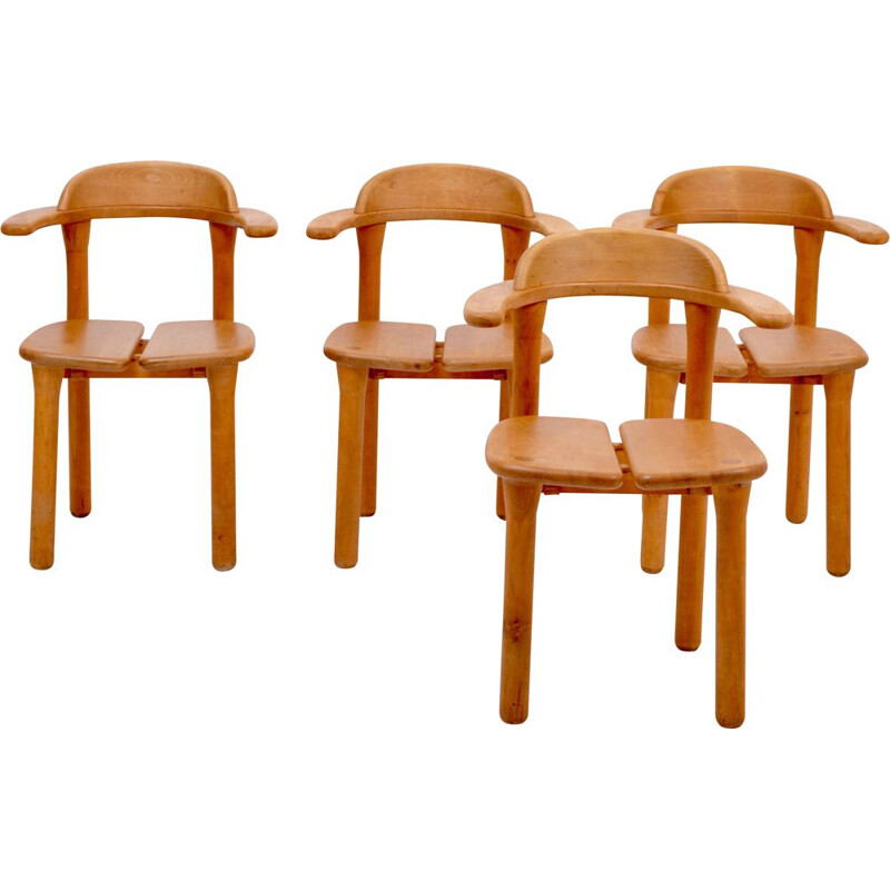 Juego de 4 sillas rústicas vintage Modernas, escandinavas