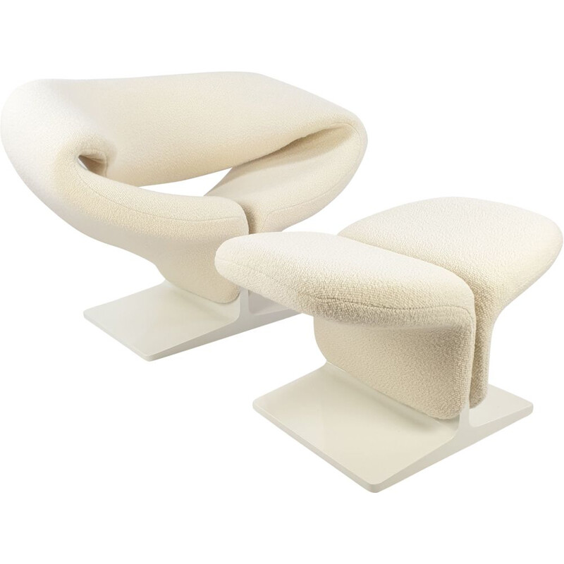 Dicht Het beste kwaliteit Vintage Ribbon Chair and Ottoman by Pierre Paulin for Artifort 1960s