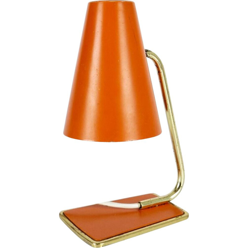 Lampe de table vintage orange