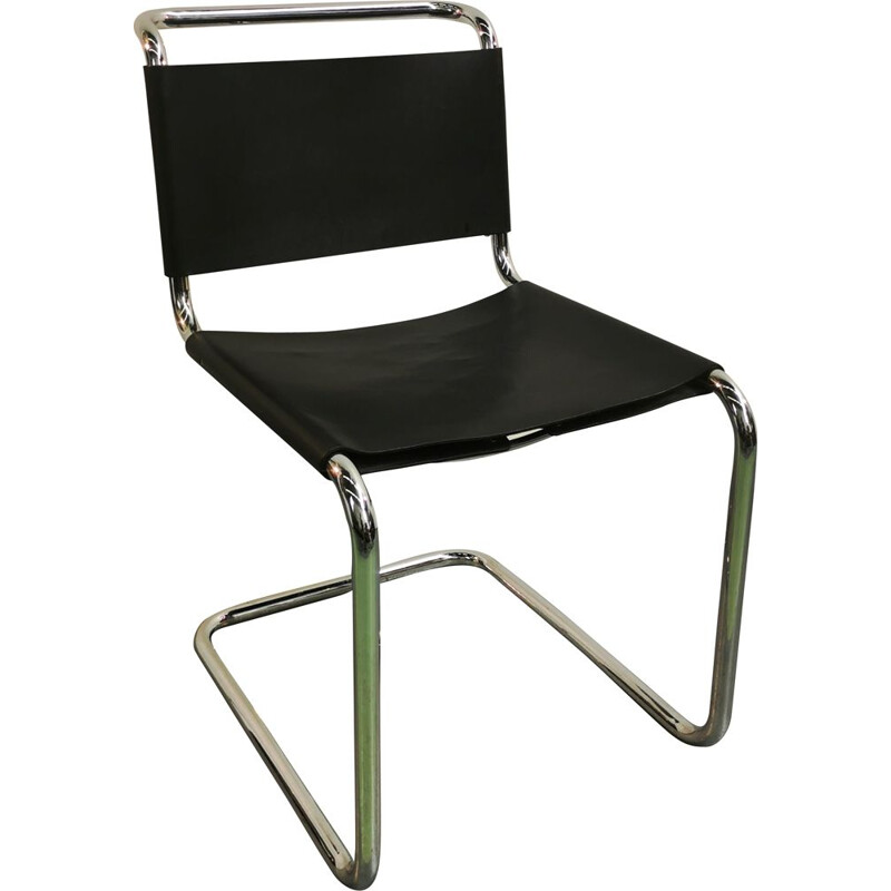Chaise vintage en acier tubulaire chromé par Marcel Breuer