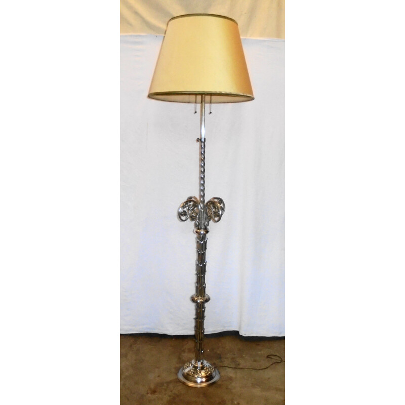Vintage-Stehlampe aus Bronze 1950