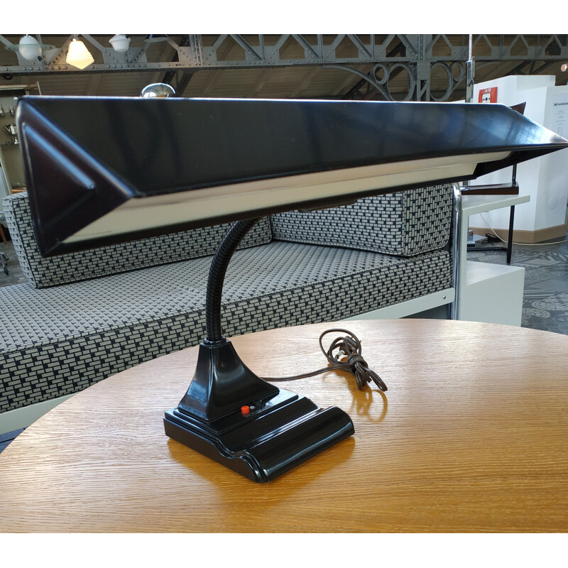 Underwriters Laboratories Post Modern Goose Neck Halogen Desk Lamp Retro  MCModrn