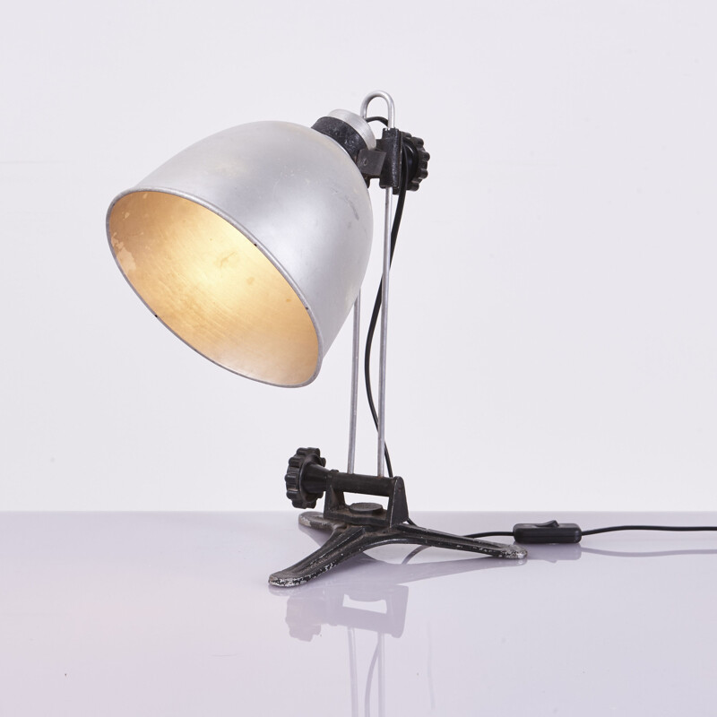 Vintage aluminum table lamp