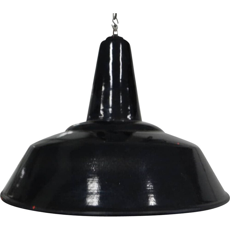 Vintage zwarte industriële hanglamp