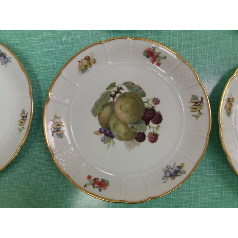 Conjunto de 6 peças de pratos de porcelana vintage de Rosenthal, checo