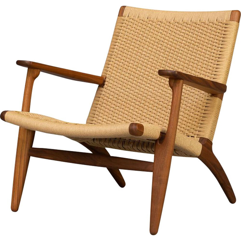 Neuken Inpakken timmerman CH25 vintage fauteuil van Hans Wegner voor Carl Hansen