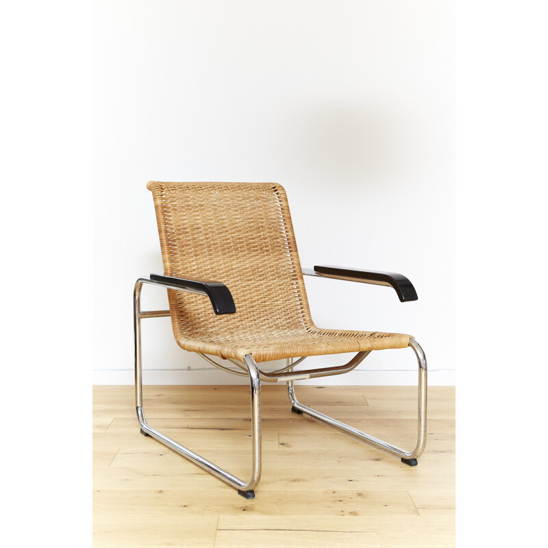 Vintage Bauhaus S35 armchair by Marcel Breuer for Thonet