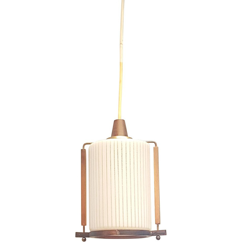 striped pendant light