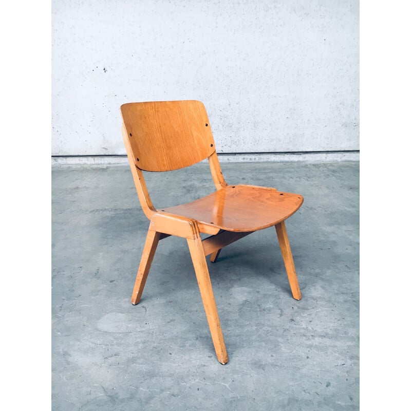 Set of 10 mid century Stacking chairs by Thonet, Germany 1960s