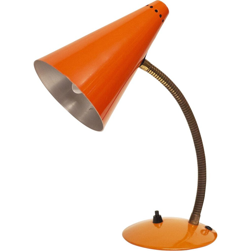 Lampe de bureau orange vintage Maclamp Tl33, 1970
