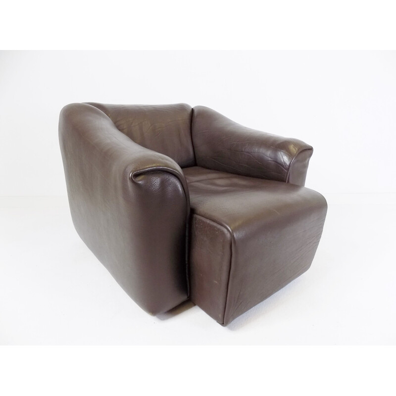 De Sede Ds47 Vintage-Sessel aus dunkelbraunem Leder, 1970