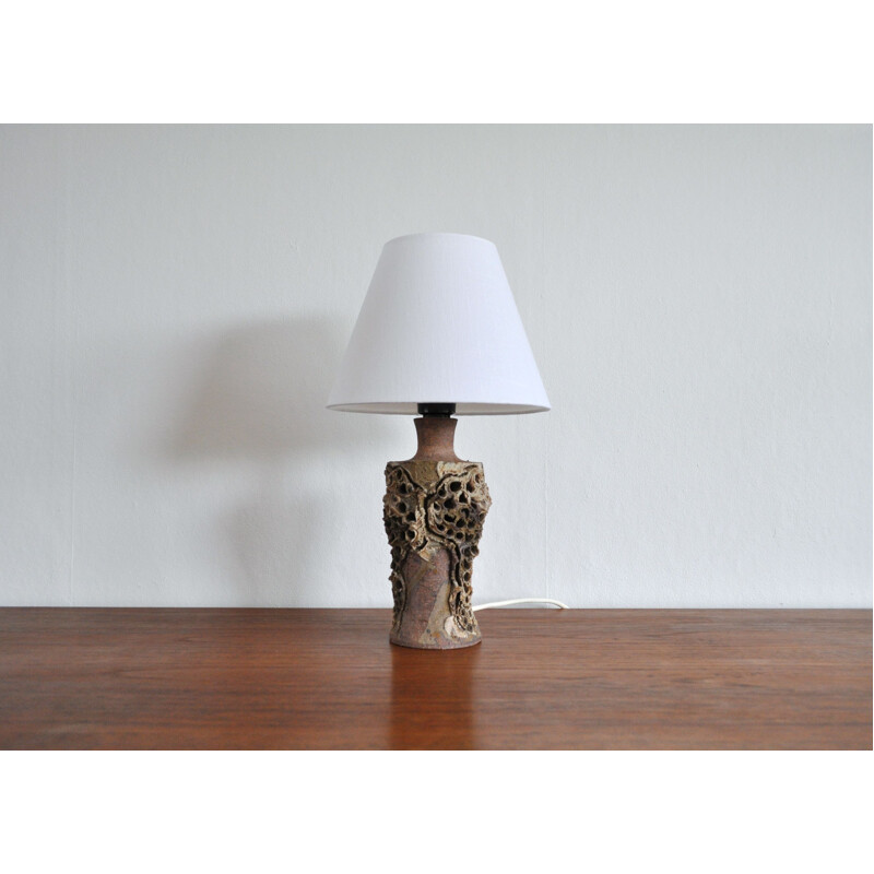 Lampe de table vintage en céramique par Bodil Marie Nielsen, Danemark 1960
