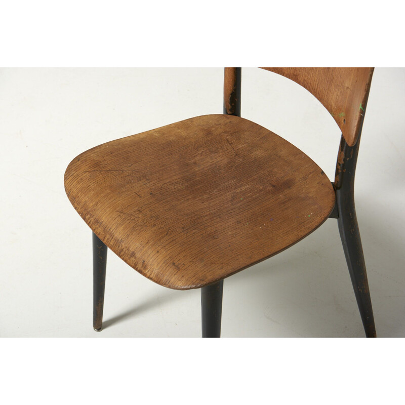 Chaise vintage "Cross Frame Chair" de Max Bill pour Horgen Glarus, Suisse  1950