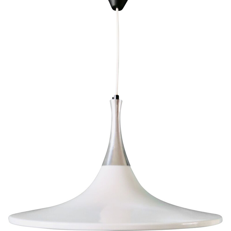 Vintage white lacquered metal suspension