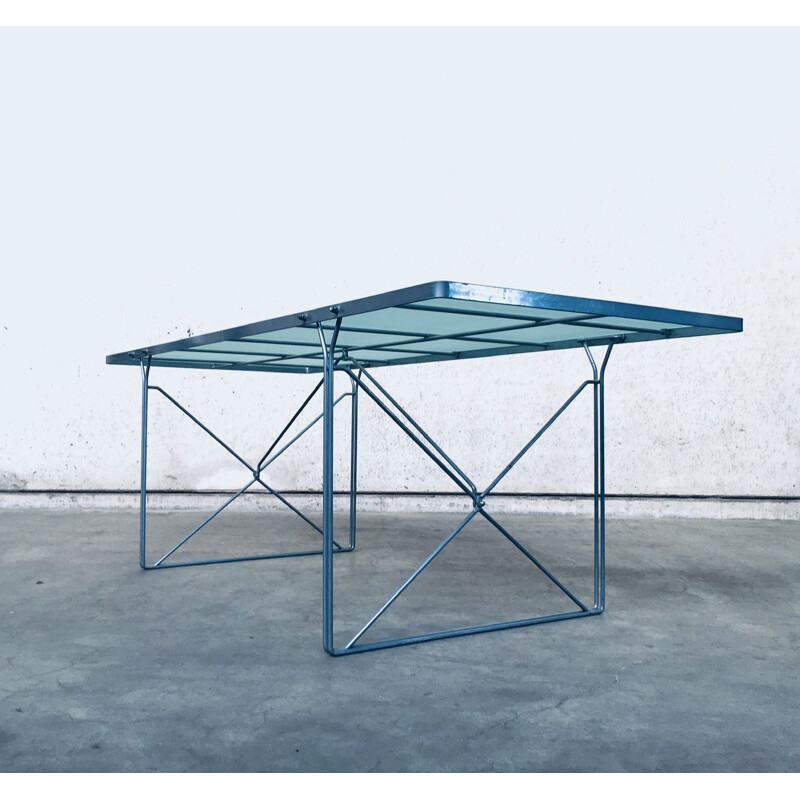 Vintage "Moment" glass dining table by Niels Gammelgaard for Ikea, 1980s