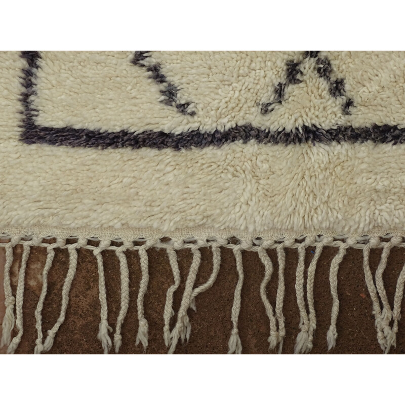 Vintage Berber-Teppich aus Naturwolle, Marokko