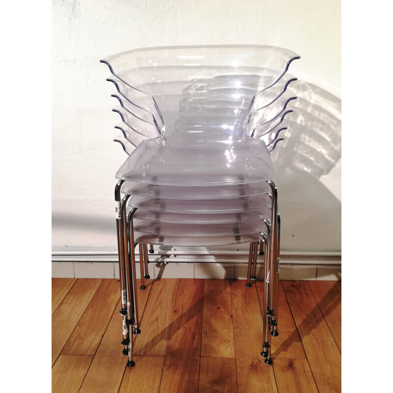 Cadeira de plástico transparente Vintage