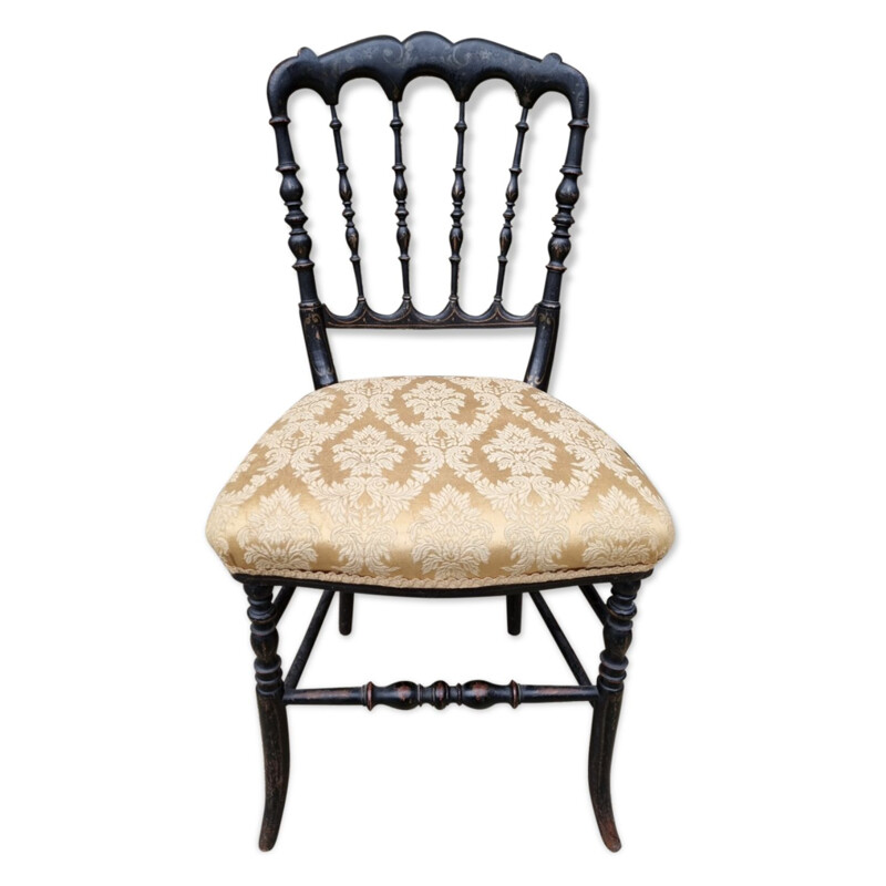 Napoleon III vintage musician's side chair