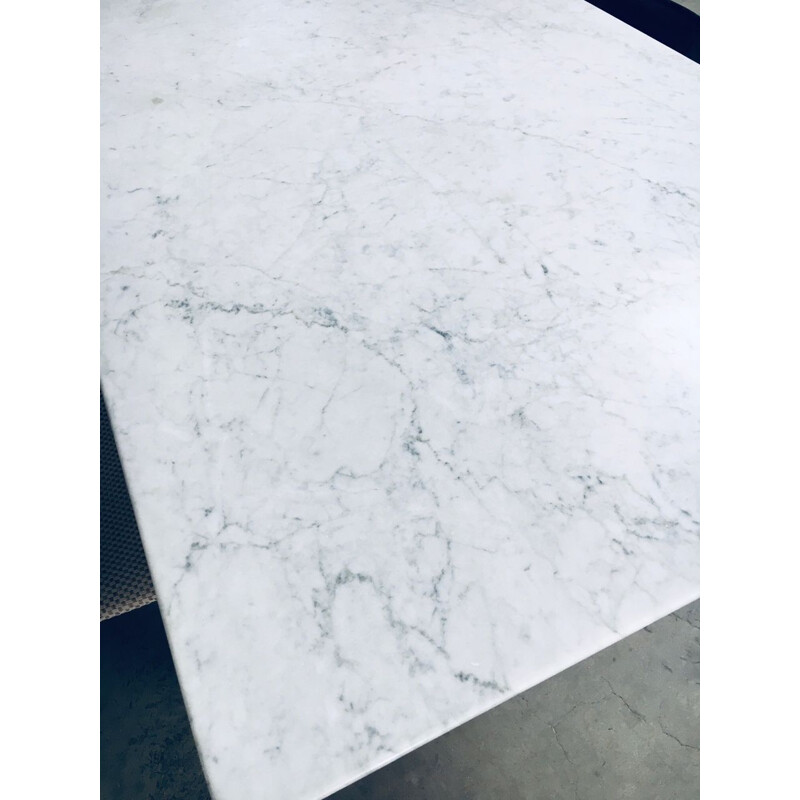 Tavolo vintage in marmo di Carrara, Italia 1970