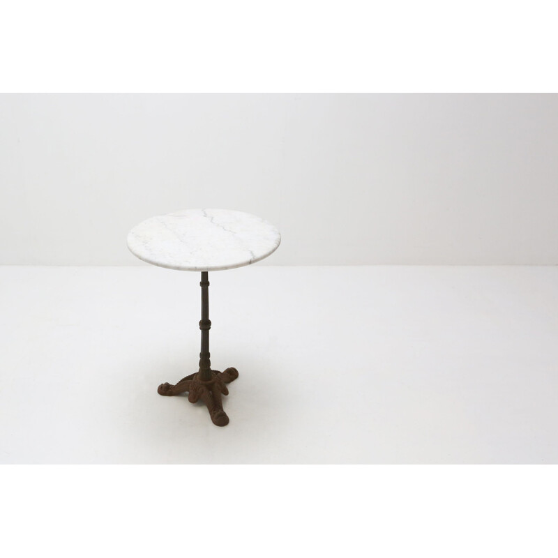 Vintage Art Deco marble bistro table, 1920s