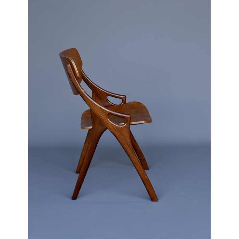 Dänischer Vintage-Stuhl aus Teakholz von Arne Hovmand Olsen für Mogens  Kold, 1960