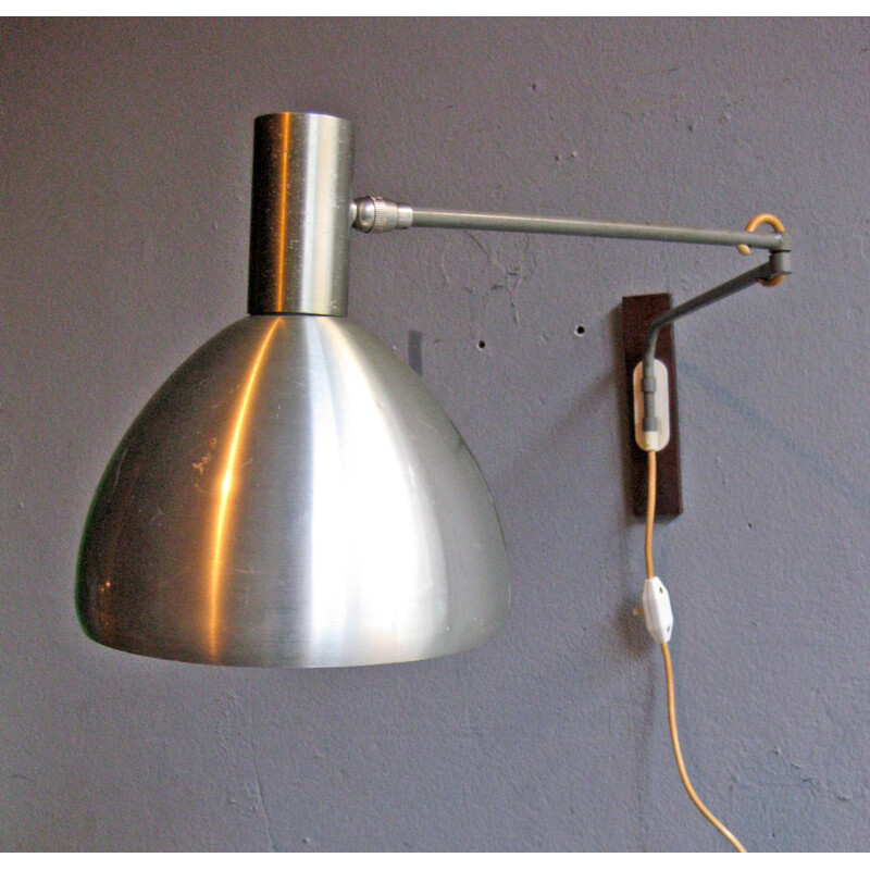Vintage Deense verstelbare wandlamp, 1960