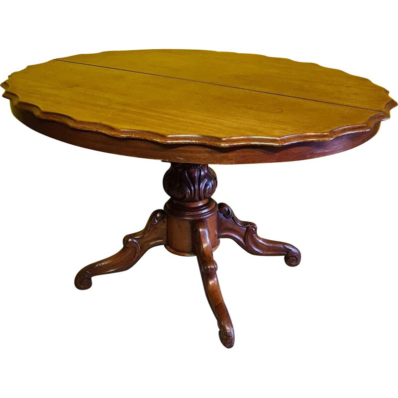 Vintage Hollandse Biedermeier mahonie tafel, 1860