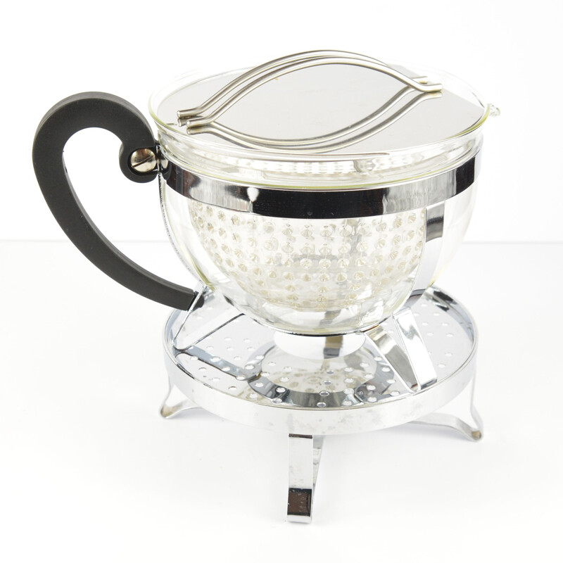 Mid century teapot with warmer Bodum, Denmark